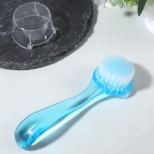 Snuviax 4-Piece Soft Nail Cleaning Brush Set with Handle Grip