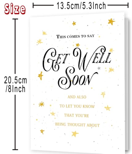 Get Well Soon Card MOROLURU Card-253 Thinking of You Recovery Support