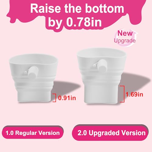 Food-Grade Silicone Flour Funnel for KitchenAid Mixer 4.5-5QT