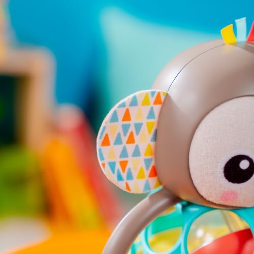 Bright Starts Grab & Giggle Monkey Musical Rattle Toy for Baby