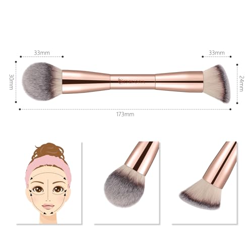Gemsanva Dual Ended Foundation and Concealer Makeup Brush