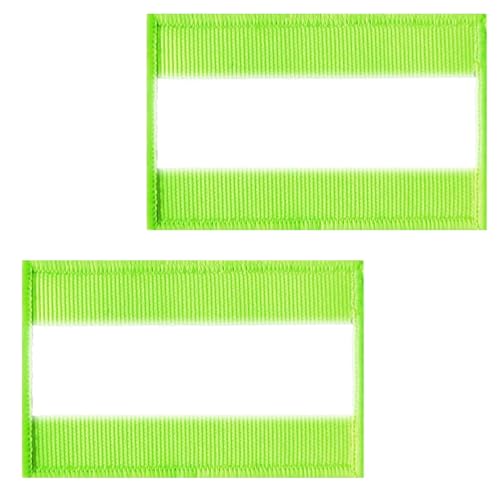 2pcs Reflective Safety Patches Hook and Loop Reflective Patch for Night Sports, Labor Wear, Rain Jackets, Hikers, Dog Vest, Firefighter Rescue Police£¨Strip-Shaped, Green£©