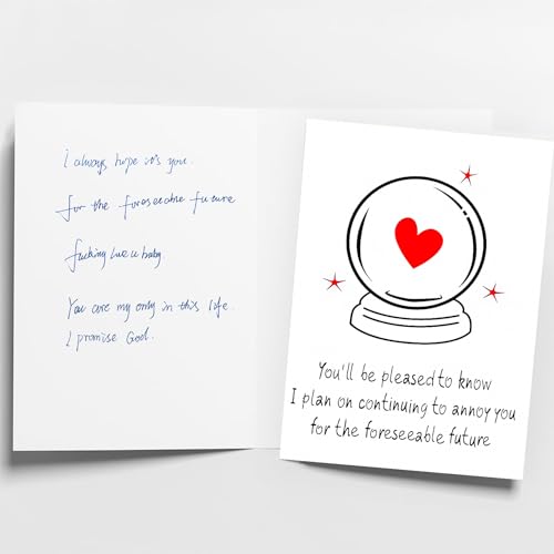 Funny Greeting Card for Him & Her - Romantic Gift for Any Occasion