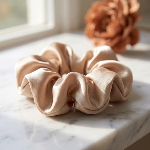 Fiuyorl Satin Silk Scrunchies 24 Pcs - Soft Hair Ties & Ponytail Holders