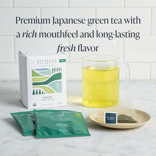 Rishi Tea Organic Sencha Green Tea Bags - 15ct, Caffeinated