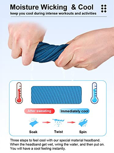 SUJAYU Women's 4 Pack Wide Headbands Non Slip Moisture Wicking