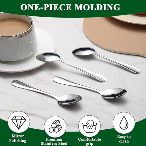 Berglander 12-Piece Stainless Steel Espresso Spoons Set - 5.5"