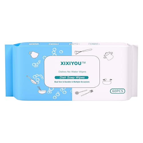 Eco-Friendly Reusable Dish Soap Foam Wipes - 60 Pack for All Surfaces