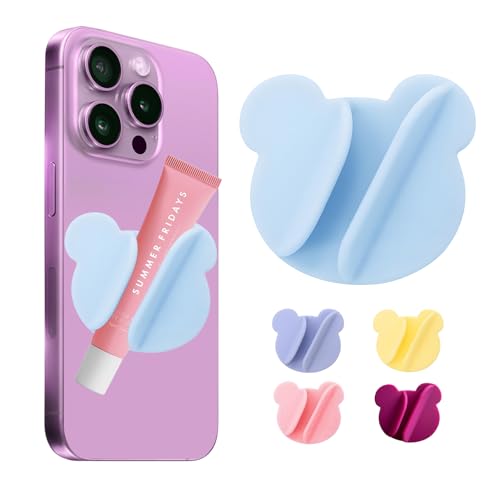 Nottnnut Silicone Lip Gloss and Lipstick Holder for Cell Phone - Blue