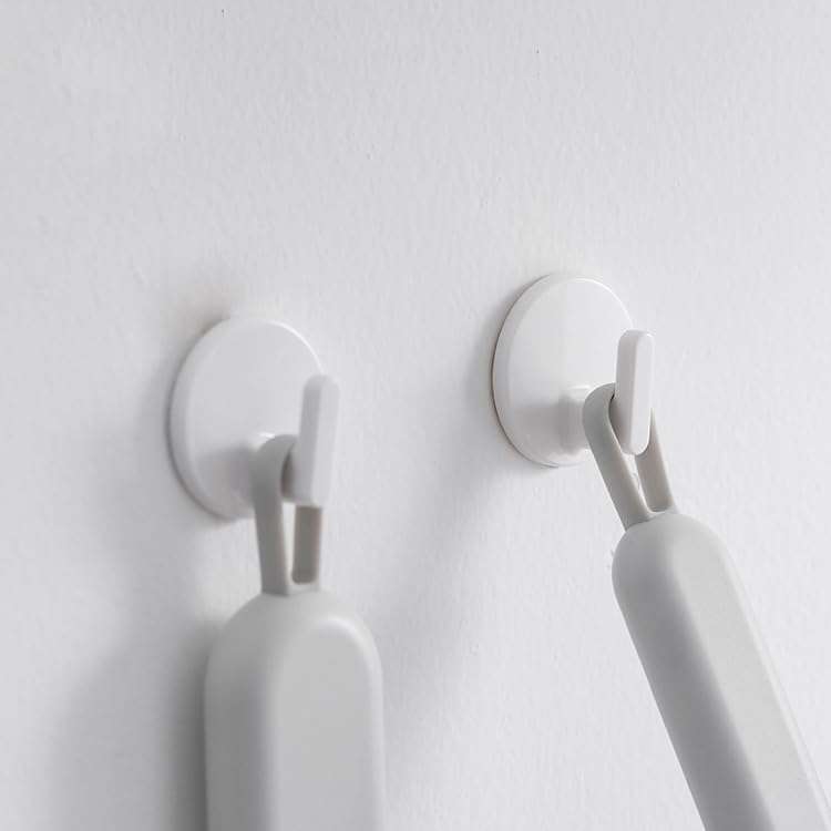 Lightstar 6-Pack Adhesive Wall Hooks - Drill-Free Hanging, 1.6 LB Capacity