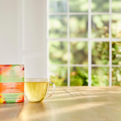 Taylors of Harrogate White Hibiscus & Peach Green Tea - 20 Bags