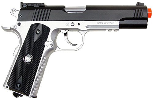 500 FPS NEW WG AIRSOFT FULL METAL M 1911 GAS CO2 HAND GUN PISTOL w/ 6mm BB BBs,Heavy Weight Realistic 1:1 Scale