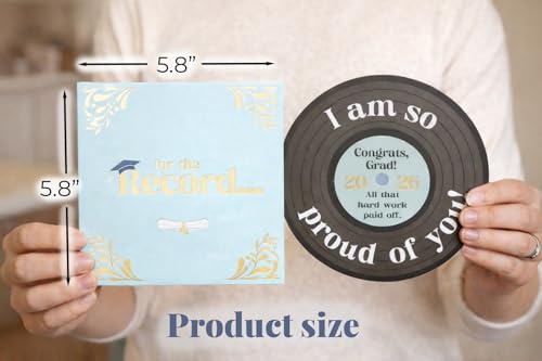 Vinyl Record Graduation Card for High School & College 2026