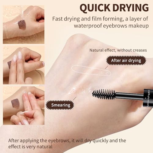 O'CHEAL Dual-Ended Eyebrow Gel - Waterproof Tint & Clear Shape Glue