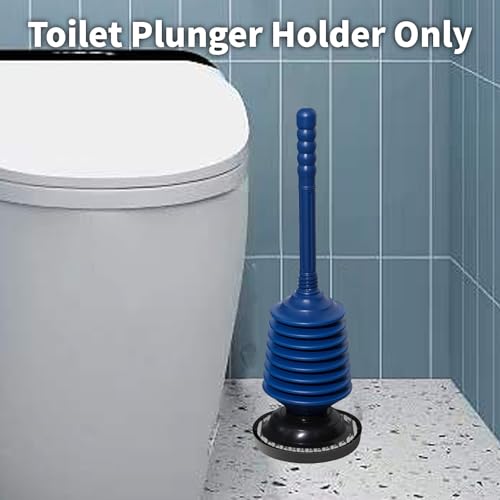 Black Toilet Plunger Holder Tray - 2 Pack for Bathroom Hygiene