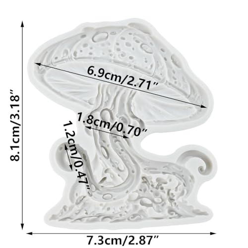 Lingzhi Mushroom Silicone Fondant Mold for Cake Decorating and Candy