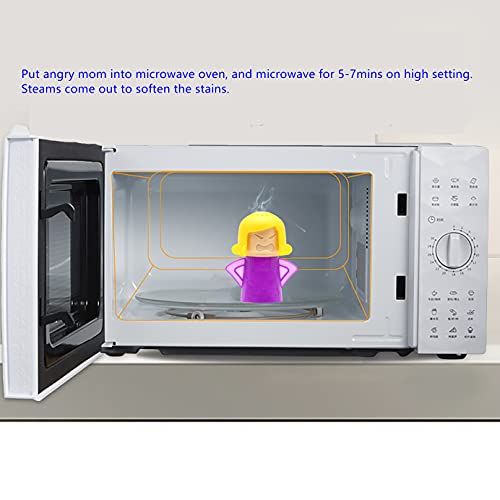 ZPCTECHGO Angry Mom Microwave Cleaner Steamer with Vinegar, Purple