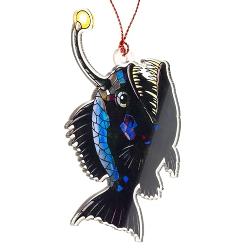 Anglerfish Christmas Ornament 2026 - Unique Nautical Holiday Decor