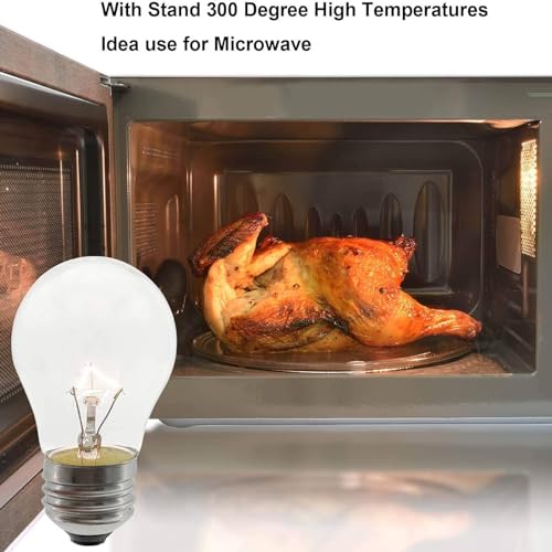 High Temperature 40W Oven Light Bulb E26 Base - 4-Pack