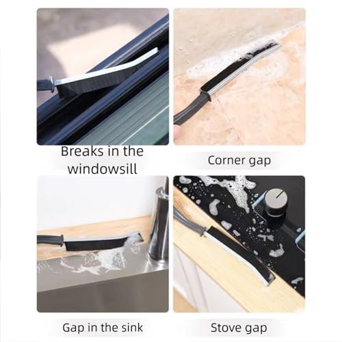 Durable Crevice Cleaning Brush for Grout & Tile - Hard Bristle