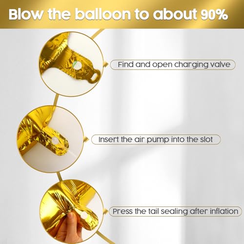 KEXINGTUO 40 Inch Gold 2026 Number Balloons for Graduation and New Year Party Decor