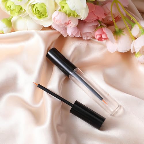 Styquenzer 4 Pcs Empty Mascara Tubes with Wands Clear Refillable 10ml Containers