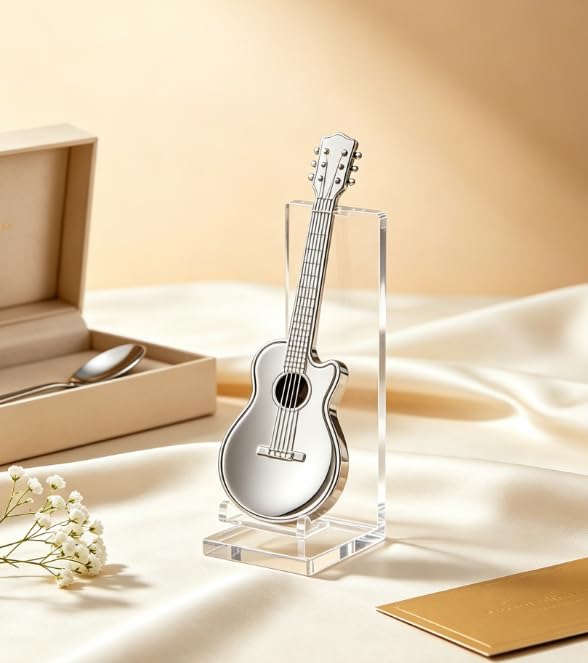 WNHNO Guitar Shaped Coffee Teaspoons & Dessert Stirring Spoons