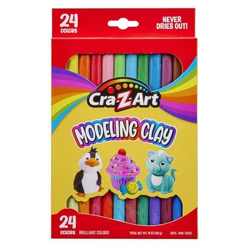 Cra-Z-Art Modeling Clay 24 Colors - 17.5 oz Non-Toxic Pack