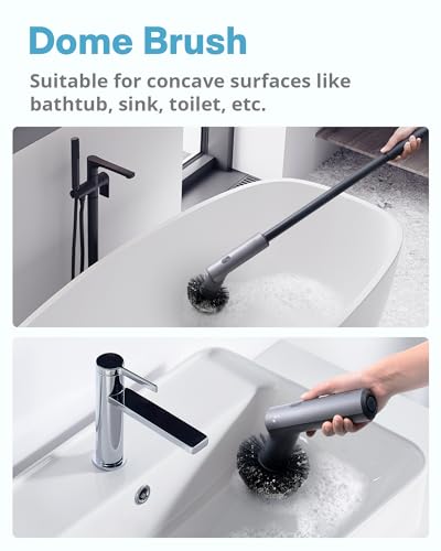 HOTO Replacement Dome Brush Head for Electric Spin Scrubber