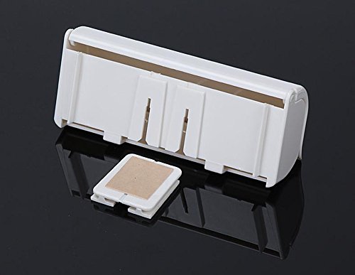Eslite Toothbrush Holder with Cover - Wall Mount, Ivory White
