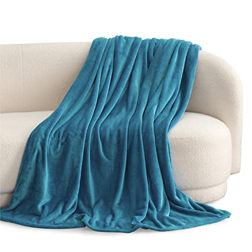 Bedsure King Size Fleece Blanket - Soft Lightweight Plush Bed Blanket, Teal