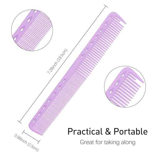 Kootinn 3-Piece Carbon Fiber Hairdressing Comb Set - Anti-Static Cutting Combs