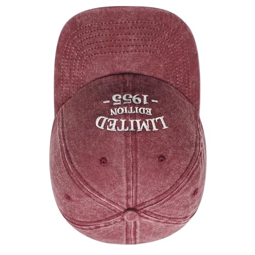 70th Birthday Gifts for Men Women, Happy 70th Birthday Decorations - Adjustable Embroidered Baseball Caps