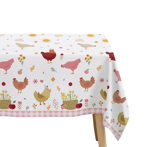 Chicken Party Decorations Tablecloth - 3 Pack, 55x86in