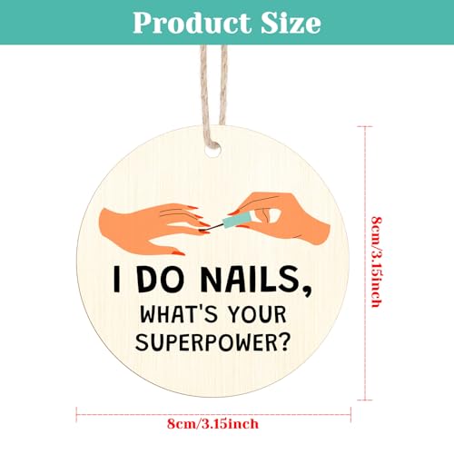 Nail Technician Christmas Ornament - Gift for Manicurists & Nail Lovers