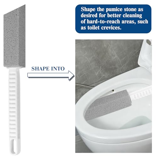 2 Pack Pumice Stone Toilet Bowl Cleaner with Long Handle