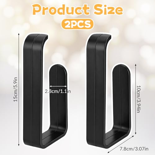 Grevosea 2-Pack Adhesive Curtain Holdbacks - No Drill Tiebacks for Home Decor