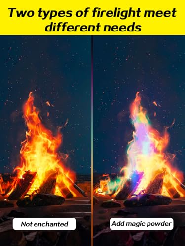 Magical Colorful Flame Powder & Natural Fire Starters Set