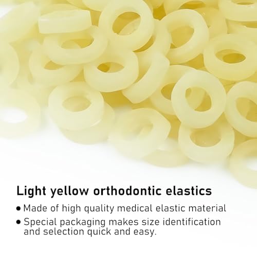 YYING Orthodontic Rubber Bands 3/16 Heavy 6.5 oz 100 Pcs Dental Elastics