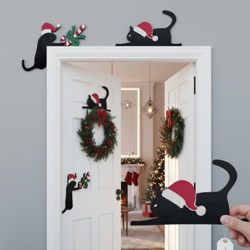 Wooden Christmas Doorway Decoration Reusable Holiday Sign