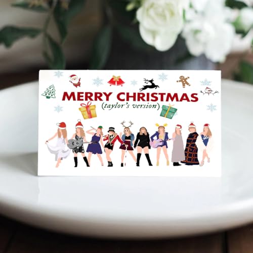 Singer Fan Christmas Card with Envelope - Funny Foldable Design