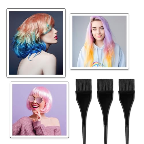 Styquenzer 3 Pcs Hair Dye Brush Set for Salon and Home Hair Coloring
