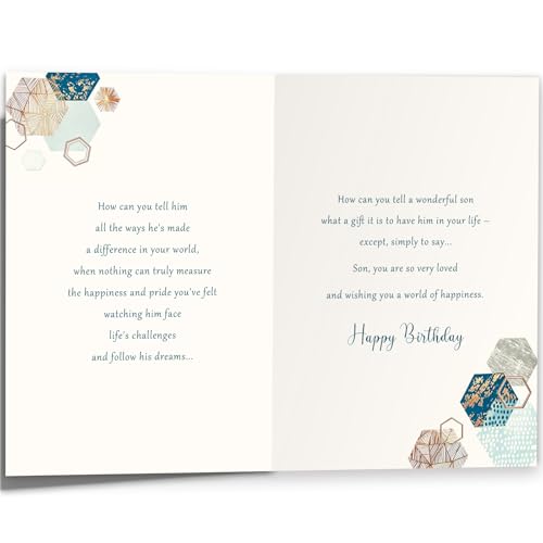 Son Birthday Card MM-466 - Heartfelt Gift for Adult Son