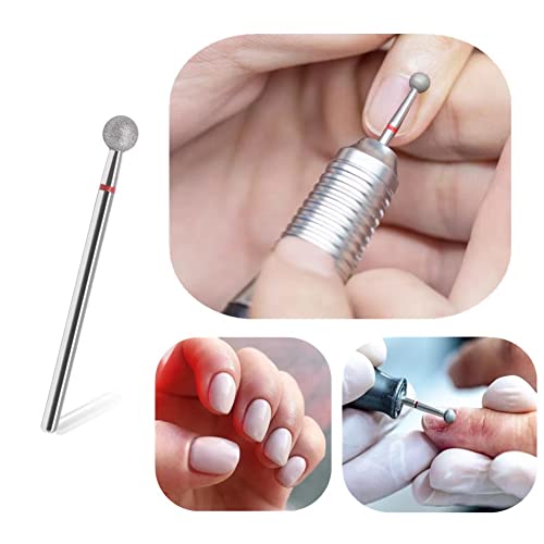 SQULIGT 6Pcs Ball Head Nail Drill Bits 3/32" Cuticle Cleaner