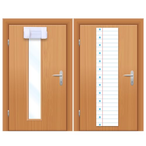 Notebook-Shaped Door Curtains - 2 Pack Classroom Decor