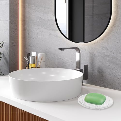 2-Pack Self-Draining Plastic Soap Holder for Kitchen & Bathroom