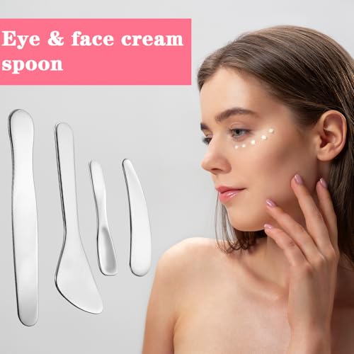 6pcs Mini Stainless Steel Makeup Spatula Set for Skincare