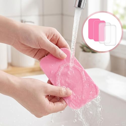 4PCS Silicone Lash Pad Reusable Eyelash Extension Holder Pallet