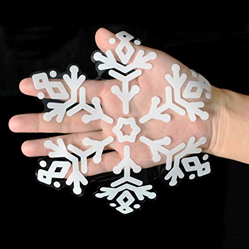 340+ Snowflake Window Clings - Reusable Christmas Decor