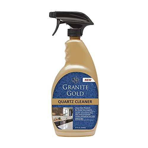 Granite Gold Quartz Countertop Cleaner | 24 oz Streak-Free Spray